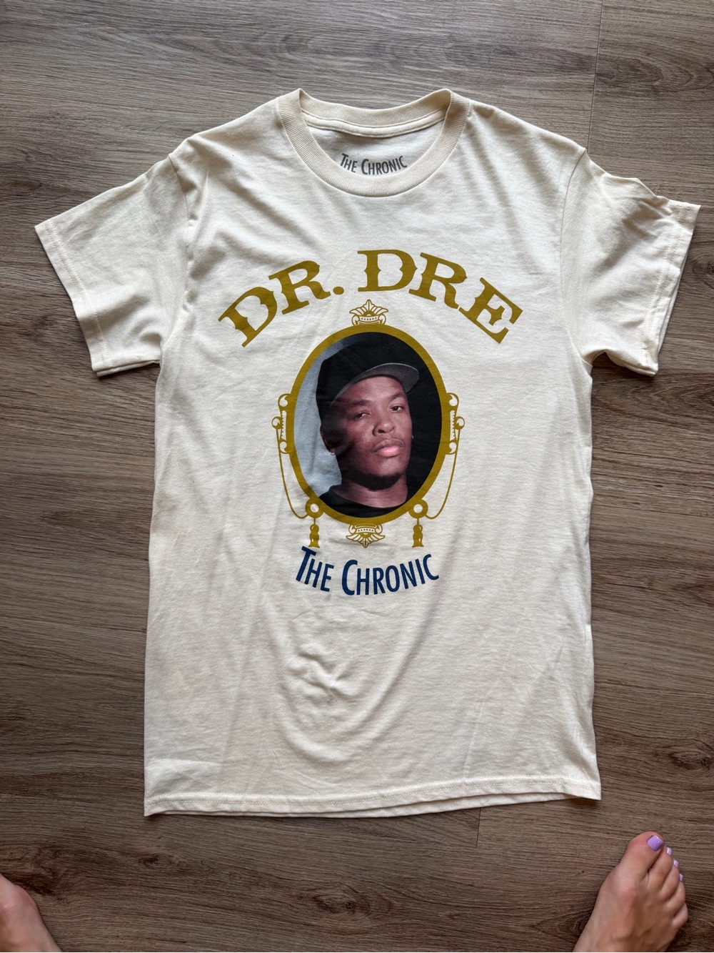 Graphic Tee - Cream Short Sleeve Band Shirt